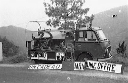 1976, fin de notre épisode cévenol, nous vendons nos machines outils sur sur le bord de la route et nous nous préparons vers de nouvelles aventures